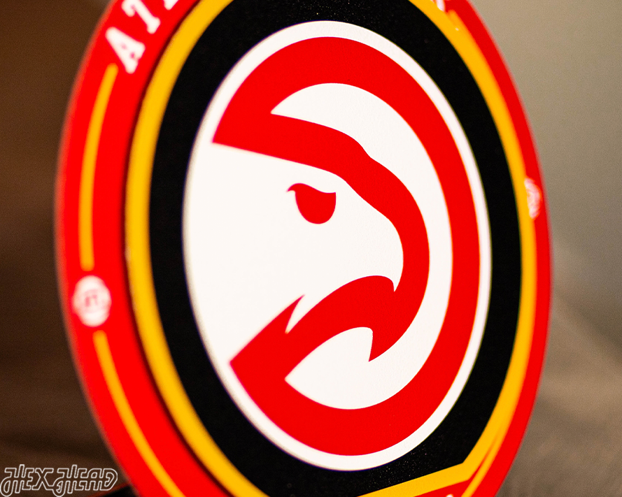 Atlanta Hawks "Double Play" On the Shelf or on the Wall Art