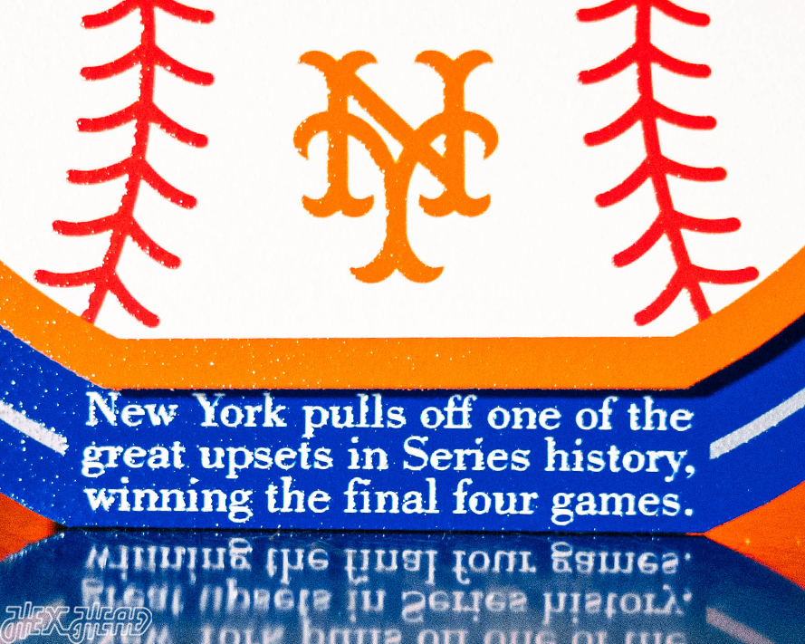 New York Mets 1969 World Series "Double Play" On the Shelf or on the Wall Art