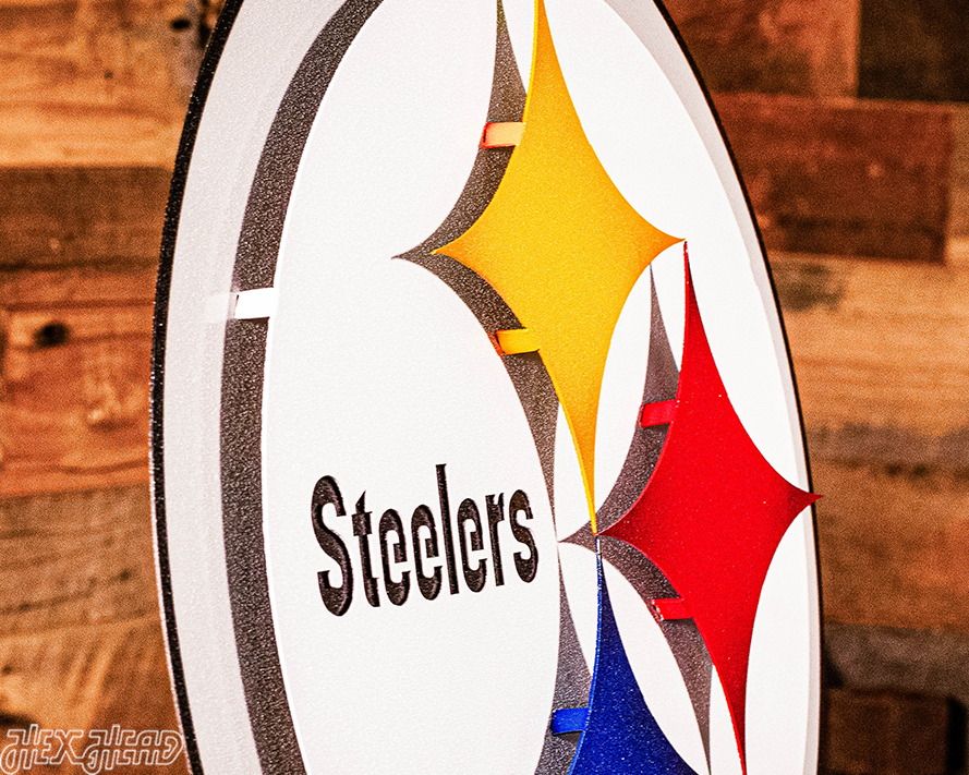 Pittsburgh Steelers "Steelmark" 3D Vintage Metal Wall Art