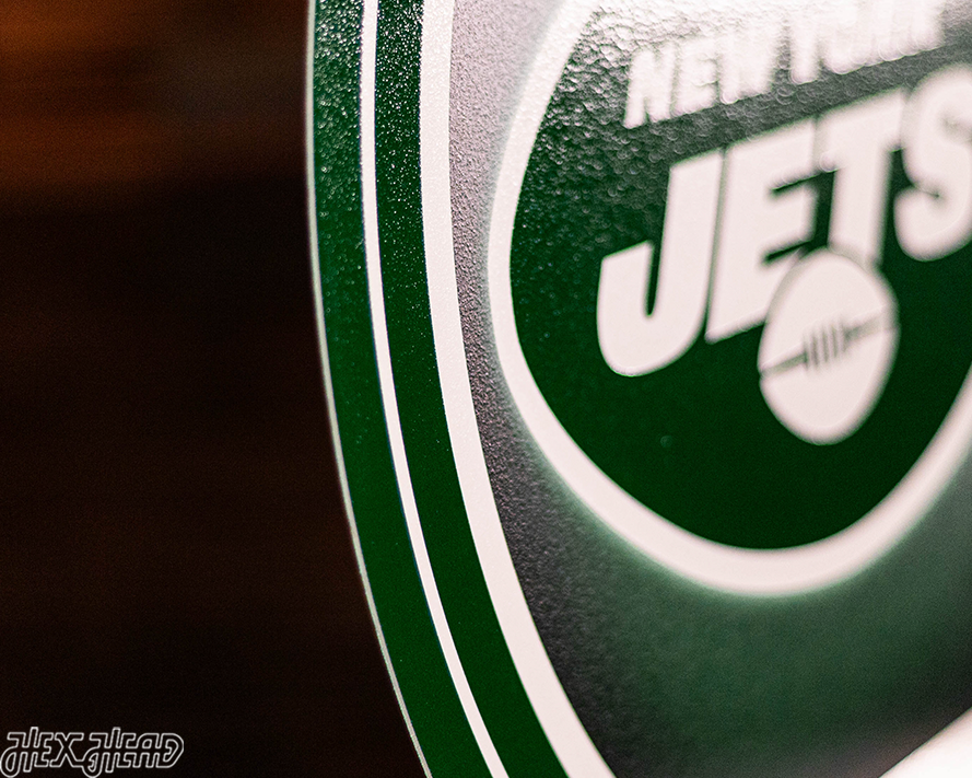 VARSITY Collection- SINGLE layer New York Jets Metal Wall Art