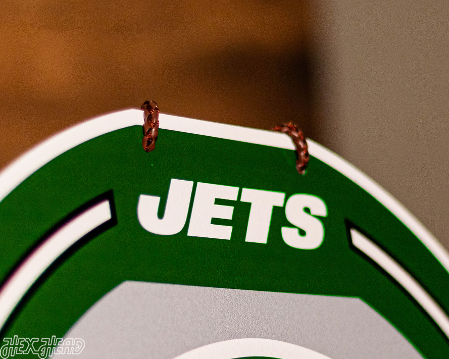 New York Jets Personalized Monogram Metal Art