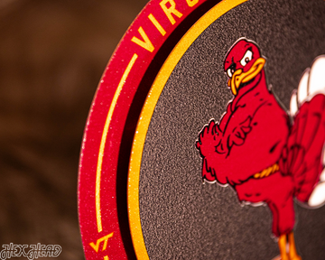 Virginia Tech Hokies "Double Play" On the Shelf or on the Wall Art