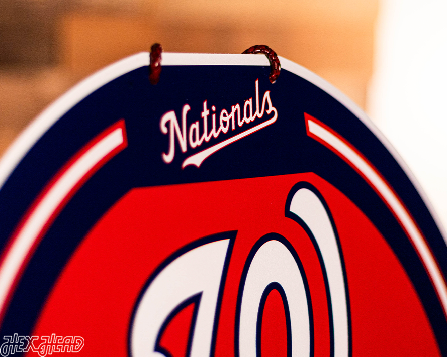 Washington Nationals Personalized Monogram Metal Art