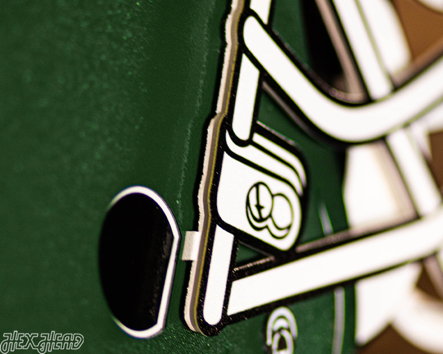New York Jets BLITZ Collection - 8 Layer Helmet 3D Vintage Metal Wall Art