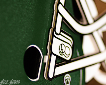 New York Jets BLITZ Collection - 8 Layer Helmet 3D Vintage Metal Wall Art