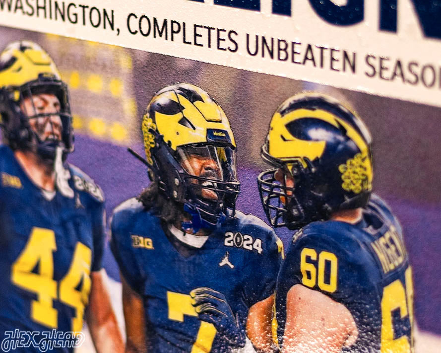 Detroit Free Press Michigan Wolverines 2023 Football National Champions Front Page - JAN 9, 2024