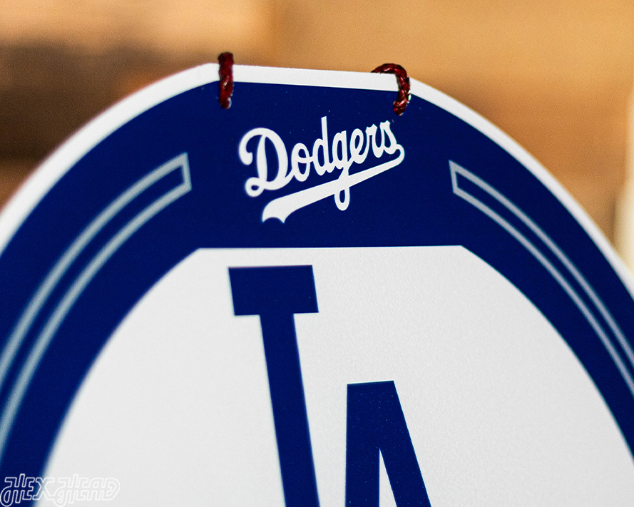 Los Angeles Dodgers Personalized Monogram Metal Art