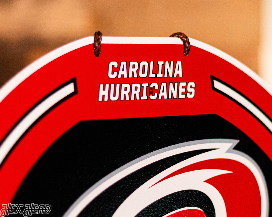 Carolina Hurricanes Personalized Monogram Metal Art