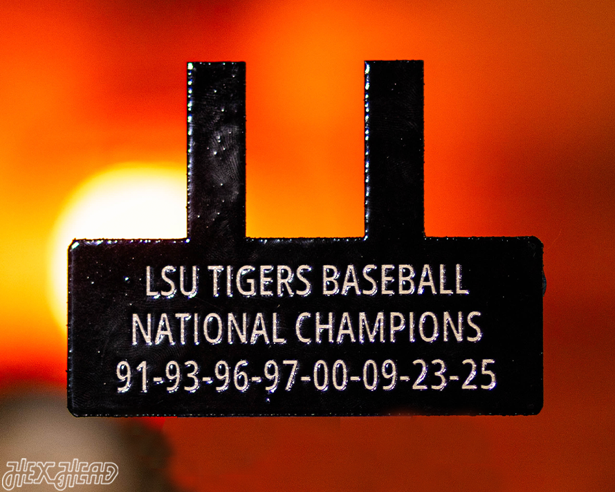 LSU Tigers 8 Time National Champions Tag