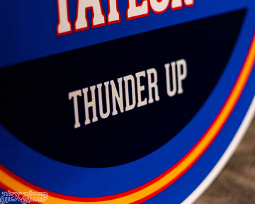 Oklahoma City Thunder Personalized Monogram Metal Art