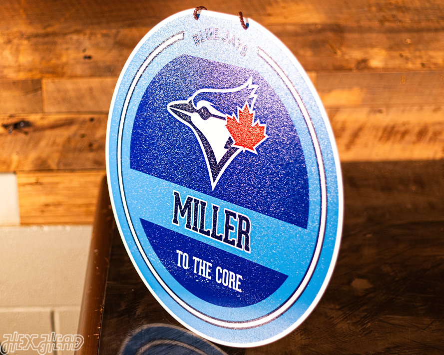 Toronto Blue Jays Personalized Monogram Metal Art