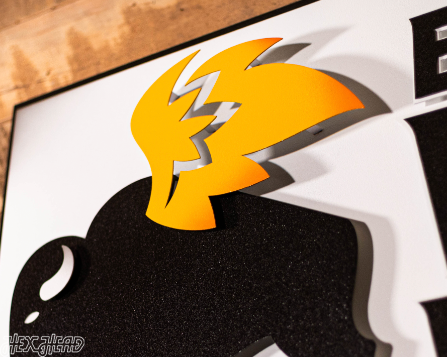 Buffalo Wild Wings 3 Dimensional FULL LOGO Metal Wall Art