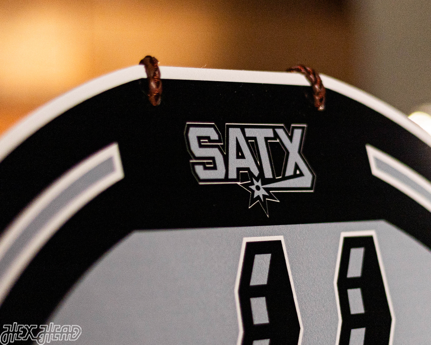 San Antonio Spurs Personalized Monogram Metal Art