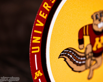Minnesota Golden Gophers "Double Play" On the Shelf or on the Wall Art