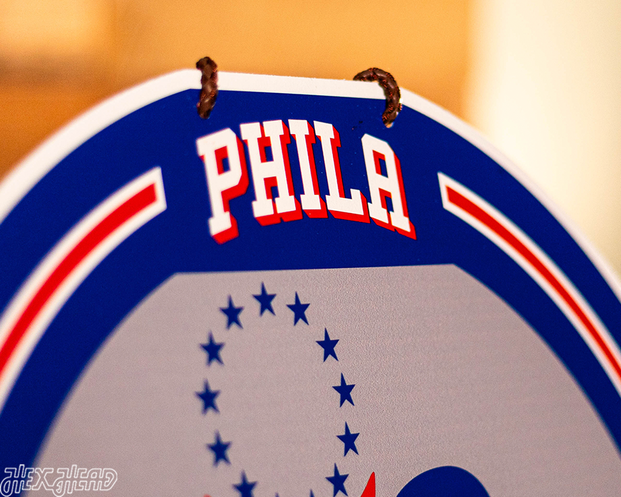 Philadelphia 76ers Personalized Monogram Metal Art