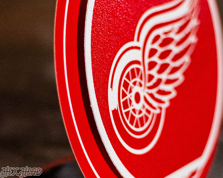 Detroit Red Wings "Double Play" On the Shelf or on the Wall Art