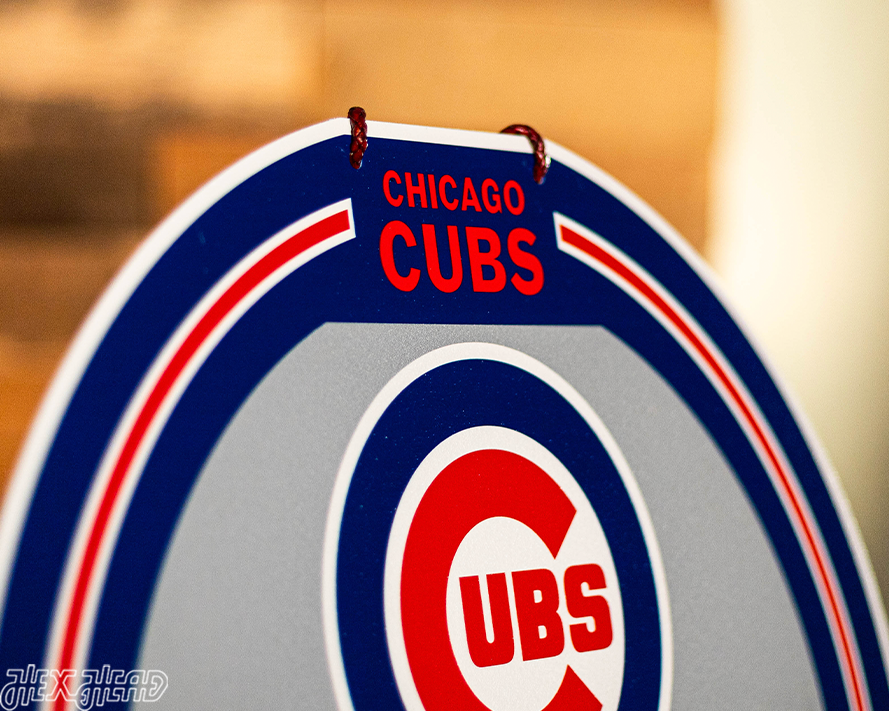 Chicago Cubs Personalized Monogram Metal Art