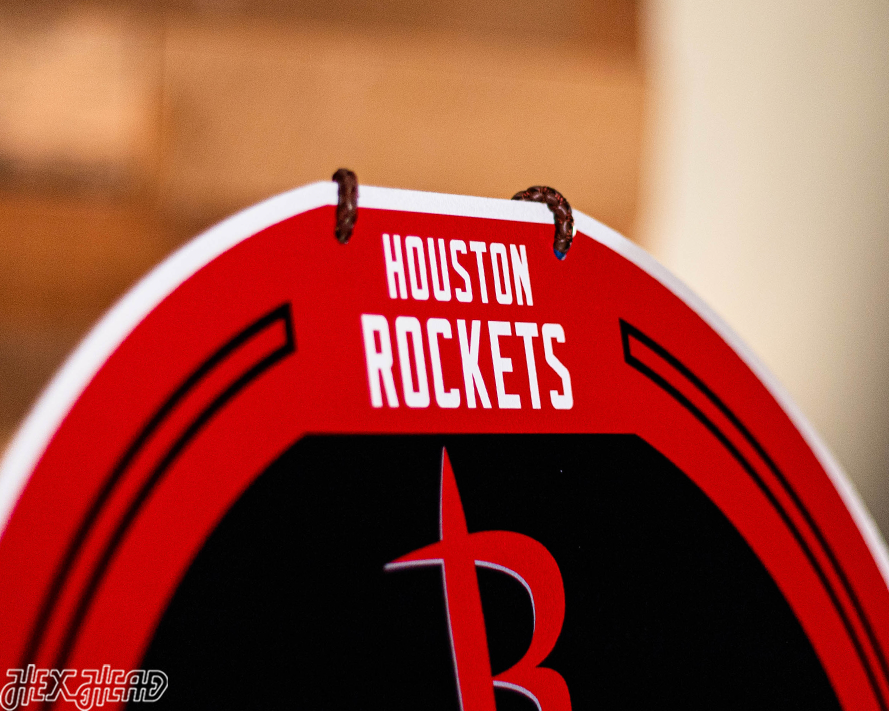 Houston Rockets Personalized Monogram Metal Art