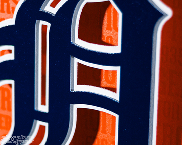 Detroit Tigers CRAFT SERIES 3D Embossed Metal Wall Art