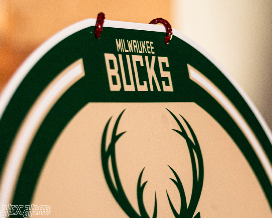 Milwaukee Bucks Personalized Monogram Metal Art