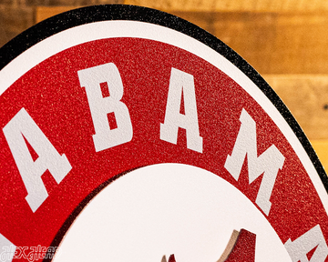 Alabama Crimson Tide 3D Vintage Metal Wall Art