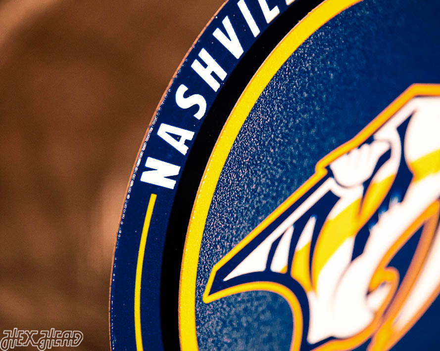 Nashville Predators "Double Play" On the Shelf or on the Wall Art