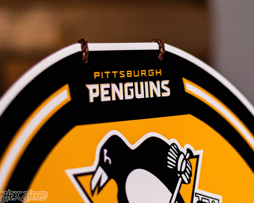 Pittsburgh Penguins Personalized Monogram Metal Art