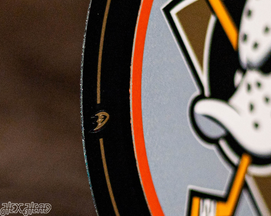 Anaheim Ducks "Double Play" On the Shelf or on the Wall Art