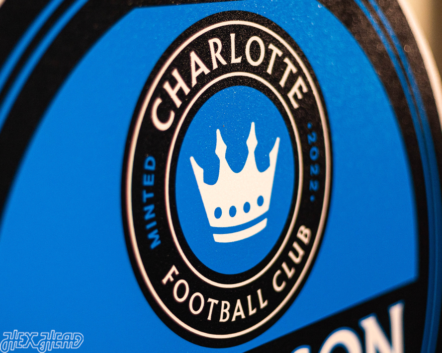 Charlotte FC Personalized Monogram Metal Art