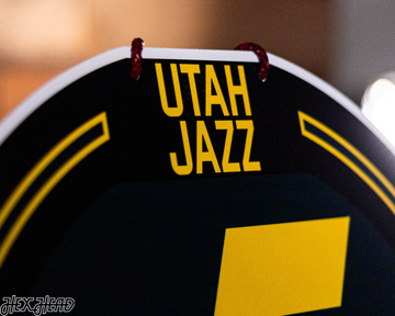 Utah Jazz Personalized Monogram Metal Art
