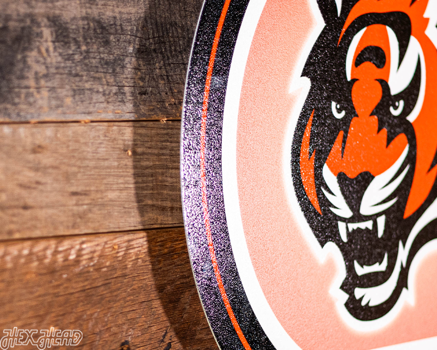 VARSITY Collection- SINGLE Layer Cincinnati Bengals Metal Wall Art