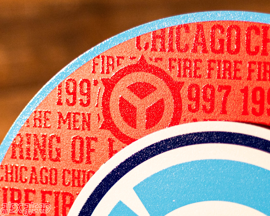 Chicago Fire CRAFT SERIES 3D Embossed Metal Wall Art