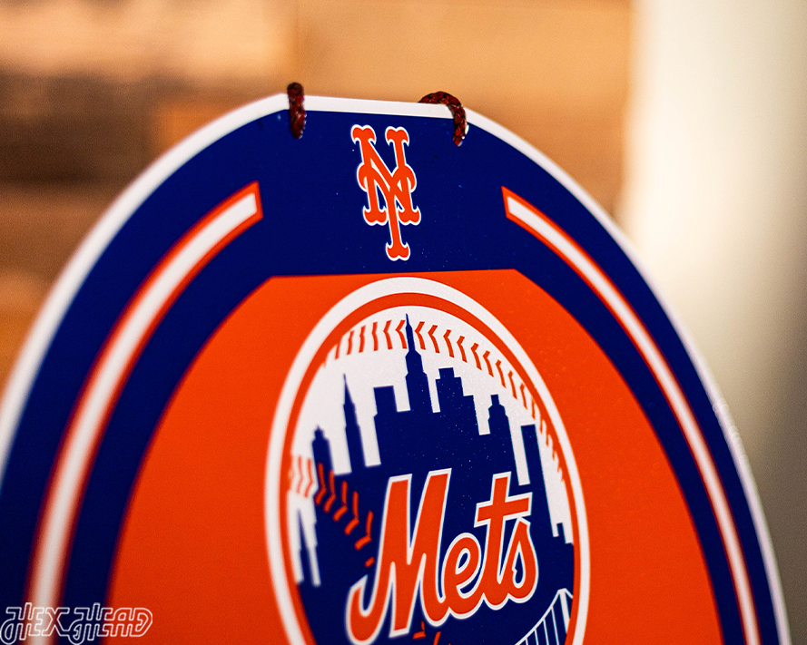 New York Mets Personalized Monogram Metal Art