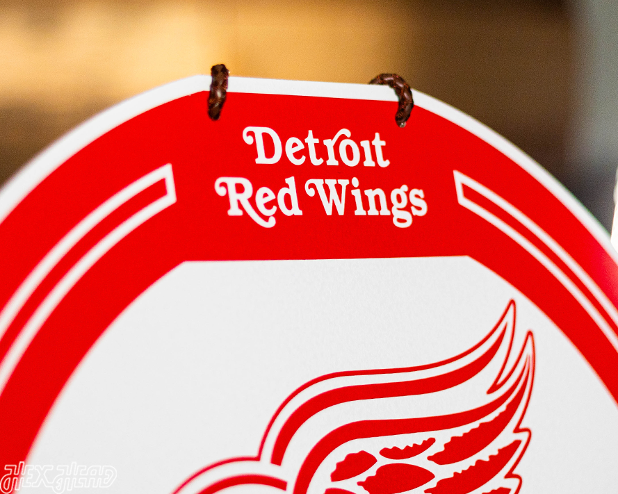 Detroit Red Wings Personalized Monogram Metal Art