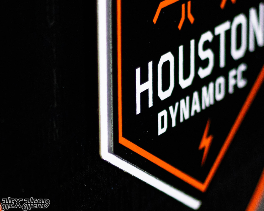 Houston Dynamo CRAFT SERIES 3D Embossed Metal Wall Art