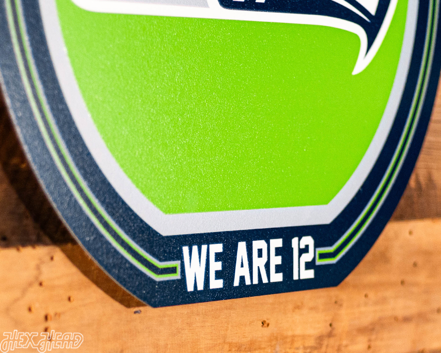 VARSITY Collection- Single Layer Seattle Seahawks Metal Wall Art