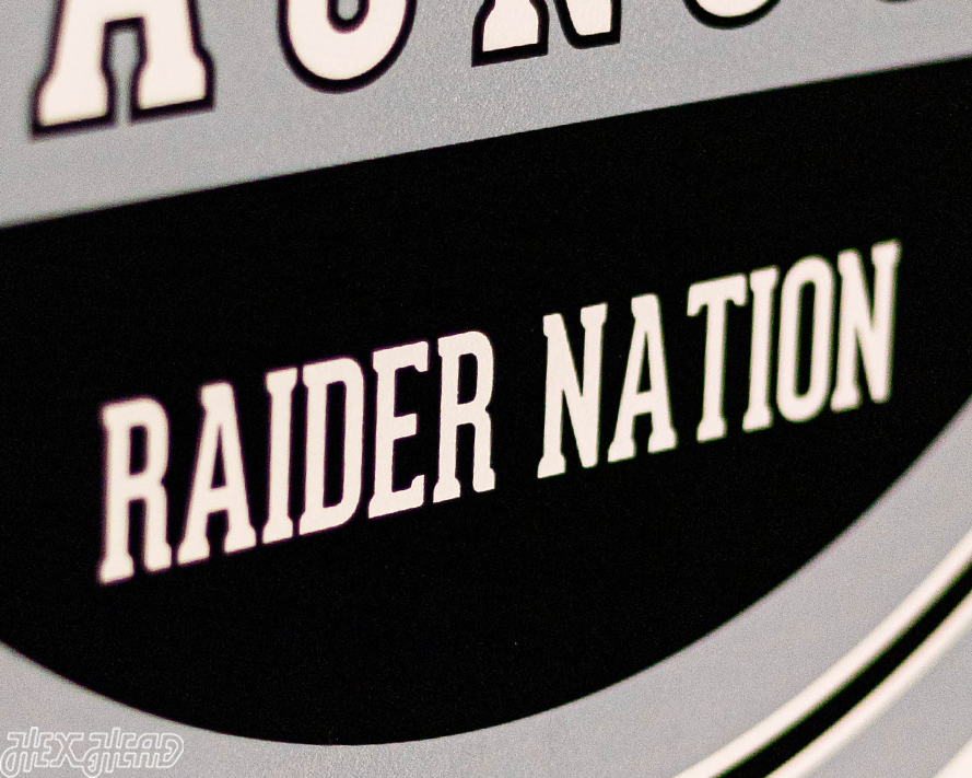 Las Vegas Raiders Personalized Monogram Metal Art