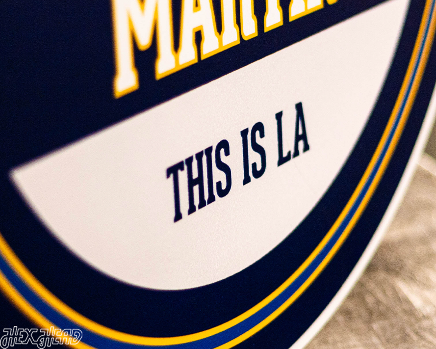 LA Galaxy Personalized Monogram Metal Art