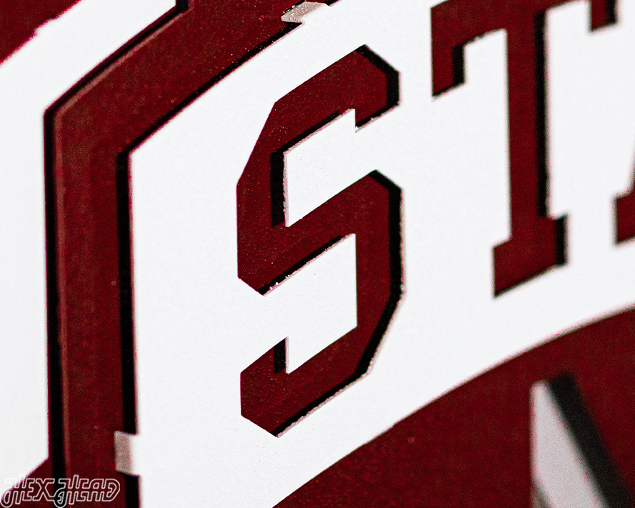 Mississippi State "M State" 3D Metal Wall Art