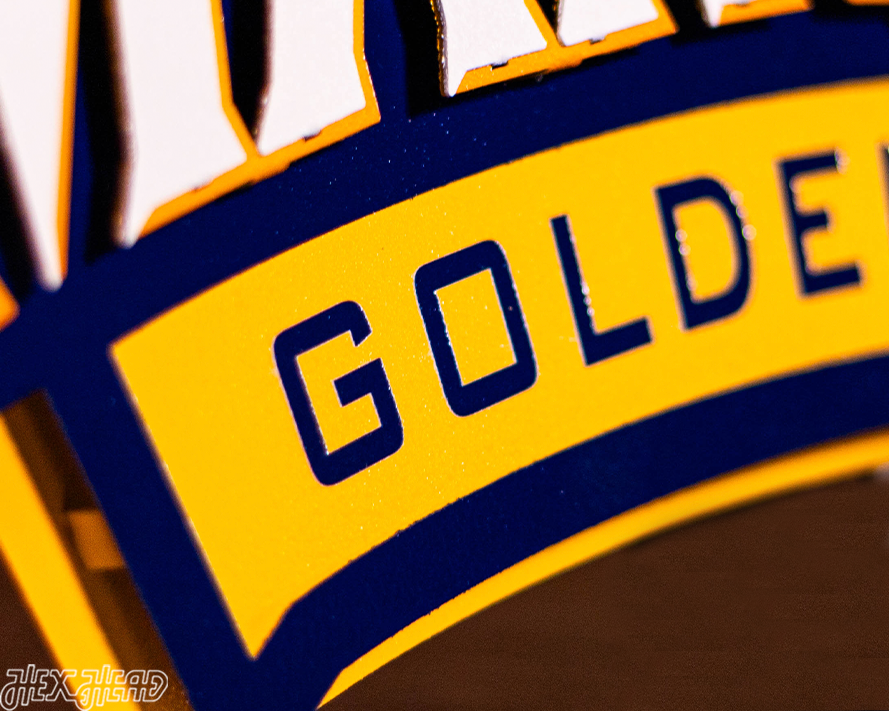 Marquette University Wordmark 3D Vintage Metal Wall Art