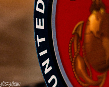 United States Marines Corps "Double Play" On the Shelf or on the Wall Art