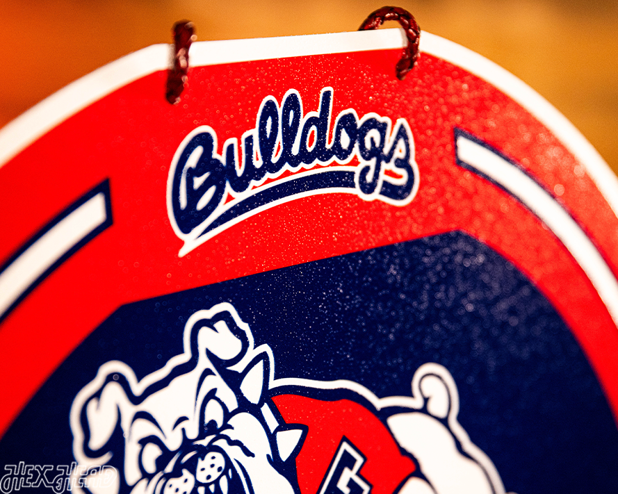 Fresno State Bulldogs Personalized Monogram Metal Art