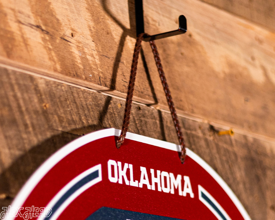 Oklahoma Sooners Personalized Monogram Metal Art