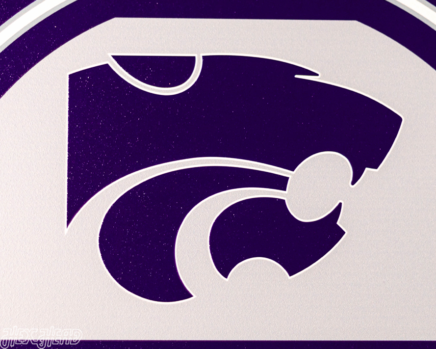 Kansas State Wildcats Personalized Monogram Metal Art