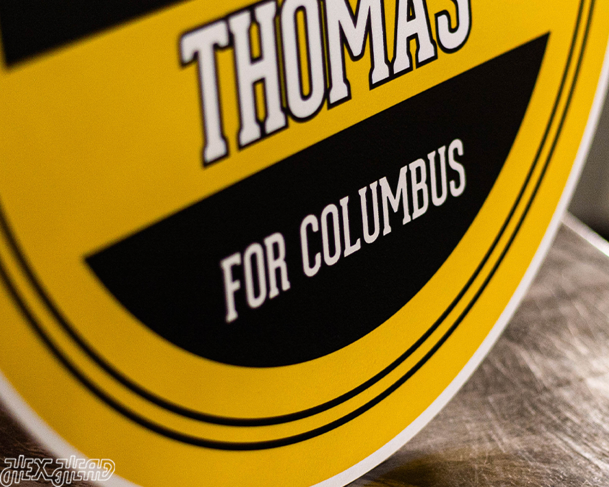 Columbus Crew Personalized Monogram Metal Art