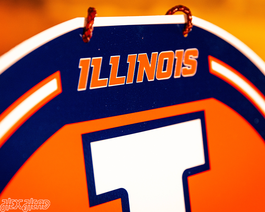 Illinois Fighting Illini Personalized Monogram Metal Art