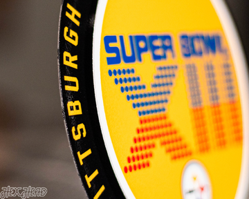 Pittsburgh Steelers Super Bowl XIII "Double Play" On the Shelf or on the Wall Art