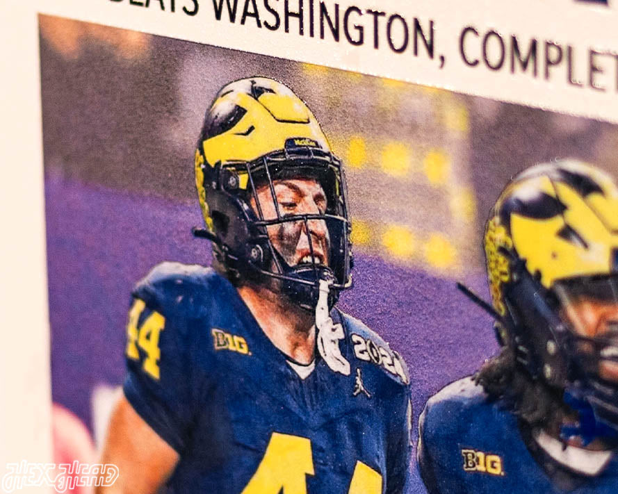 Detroit Free Press Michigan Wolverines 2023 Football National Champions Front Page - JAN 9, 2024