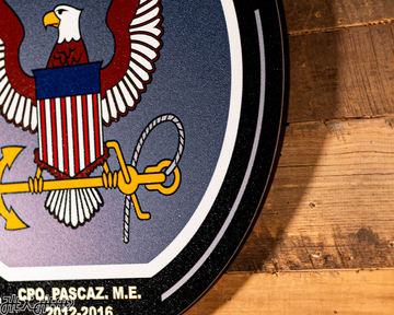 VARSITY Collection- SINGLE Layer United States Navy Metal Wall Art