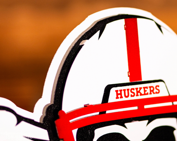 Nebraska Huskers "BLACKSHIRTS" 3D Vintage Metal Wall Art